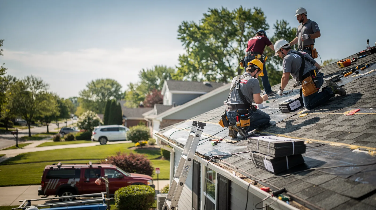Roof Repair in Shorewood, IL around you